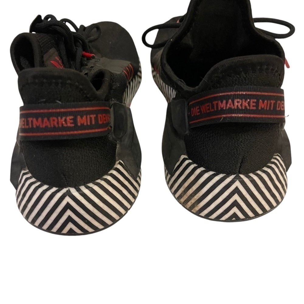 Men’s ADIDAS NMD R1 V2 Dazzle Camo Black Sneakers Shoes - Picture 5 of 8